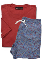 Circle Shaded Swim & Red Tee
