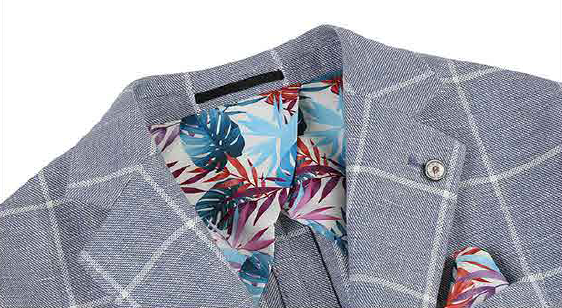 ZRP247 Indigo Window Pane Sport Coat