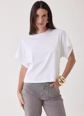 Suprima Cotton Interlock Semi Relaxed Short Sleeve Crewneck