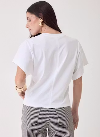 Suprima Cotton Interlock Semi Relaxed Short Sleeve Crewneck