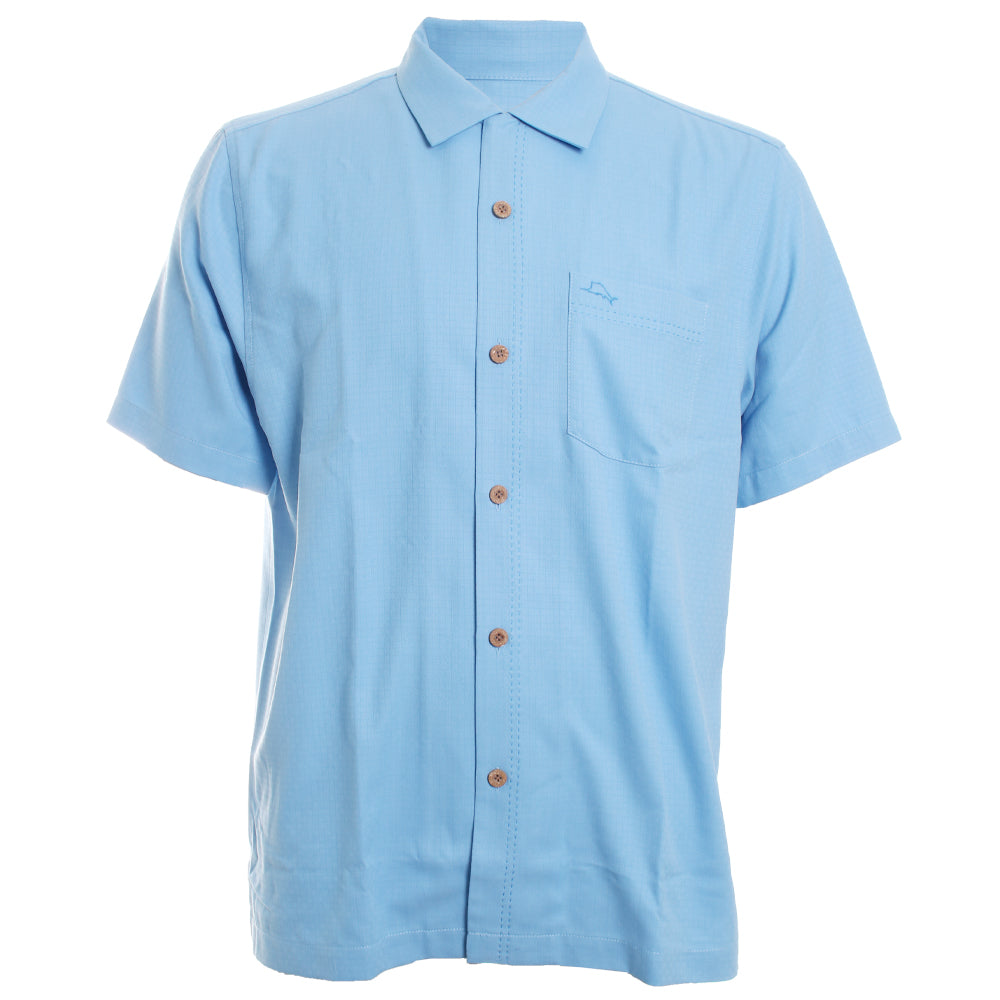 Coastal Breeze Check Button-Down Shirt