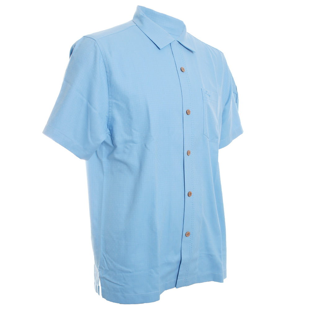 Coastal Breeze Check Button-Down Shirt