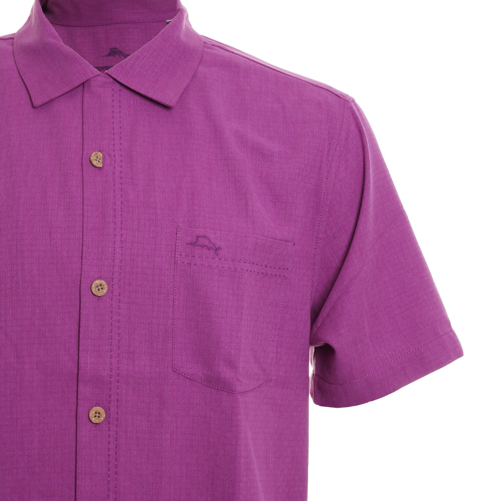 Coastal Breeze Check Button-Down Shirt