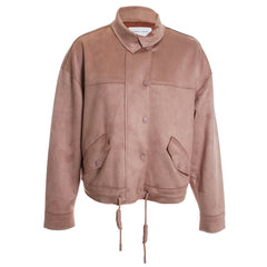 Drop Shoulder Jacket with Pockets