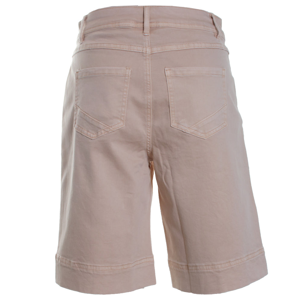 Fly Front Wide Leg Bermuda w/ Slits