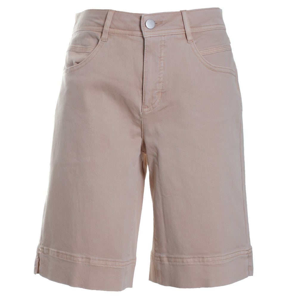 Fly Front Wide Leg Bermuda w/ Slits