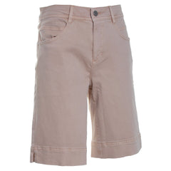 Fly Front Wide Leg Bermuda w/ Slits