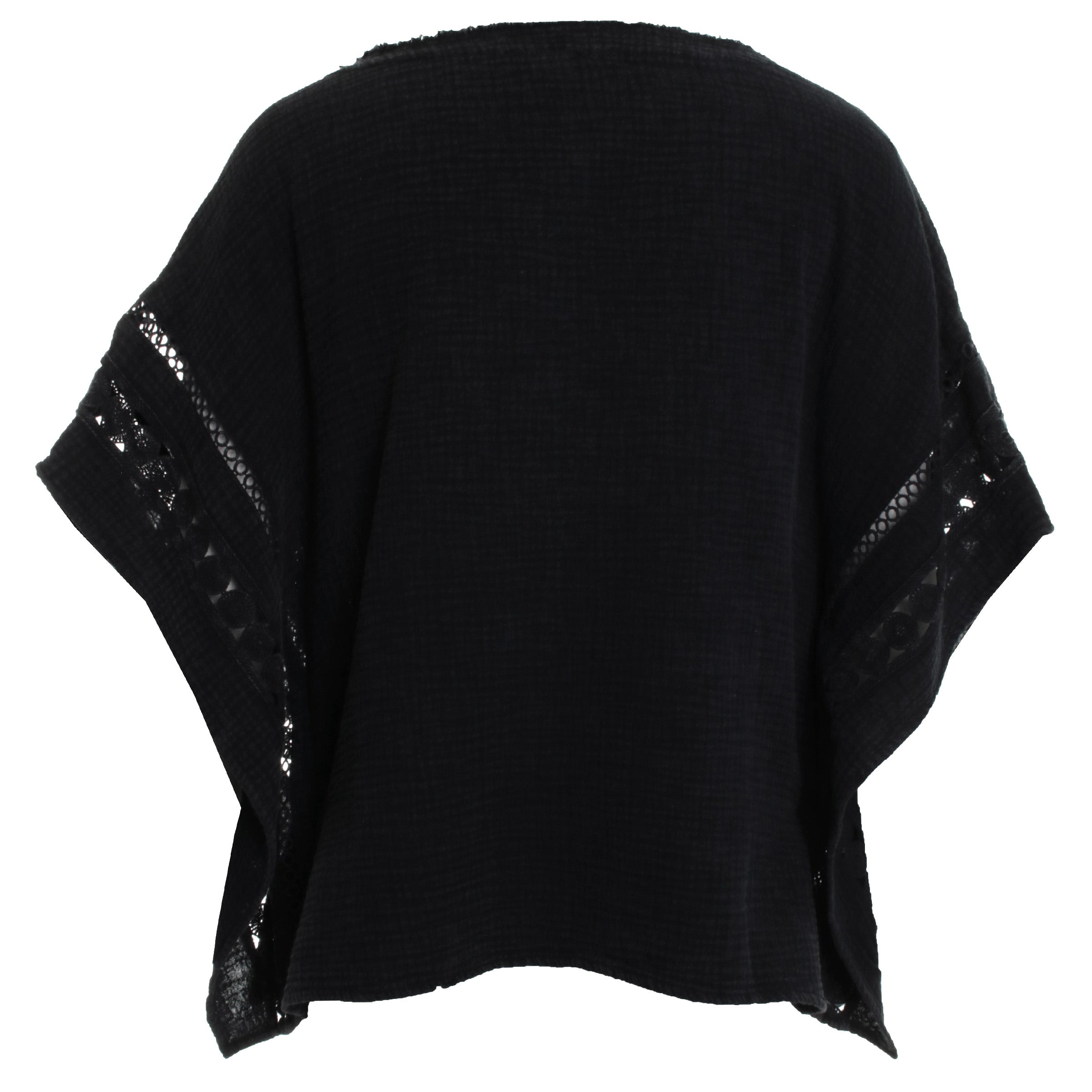 Kaftan Blouse w/ Fancy Trims