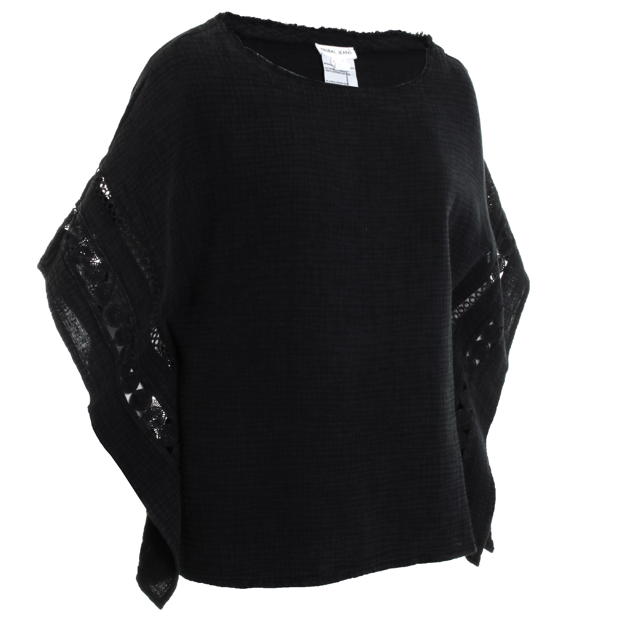 Kaftan Blouse w/ Fancy Trims