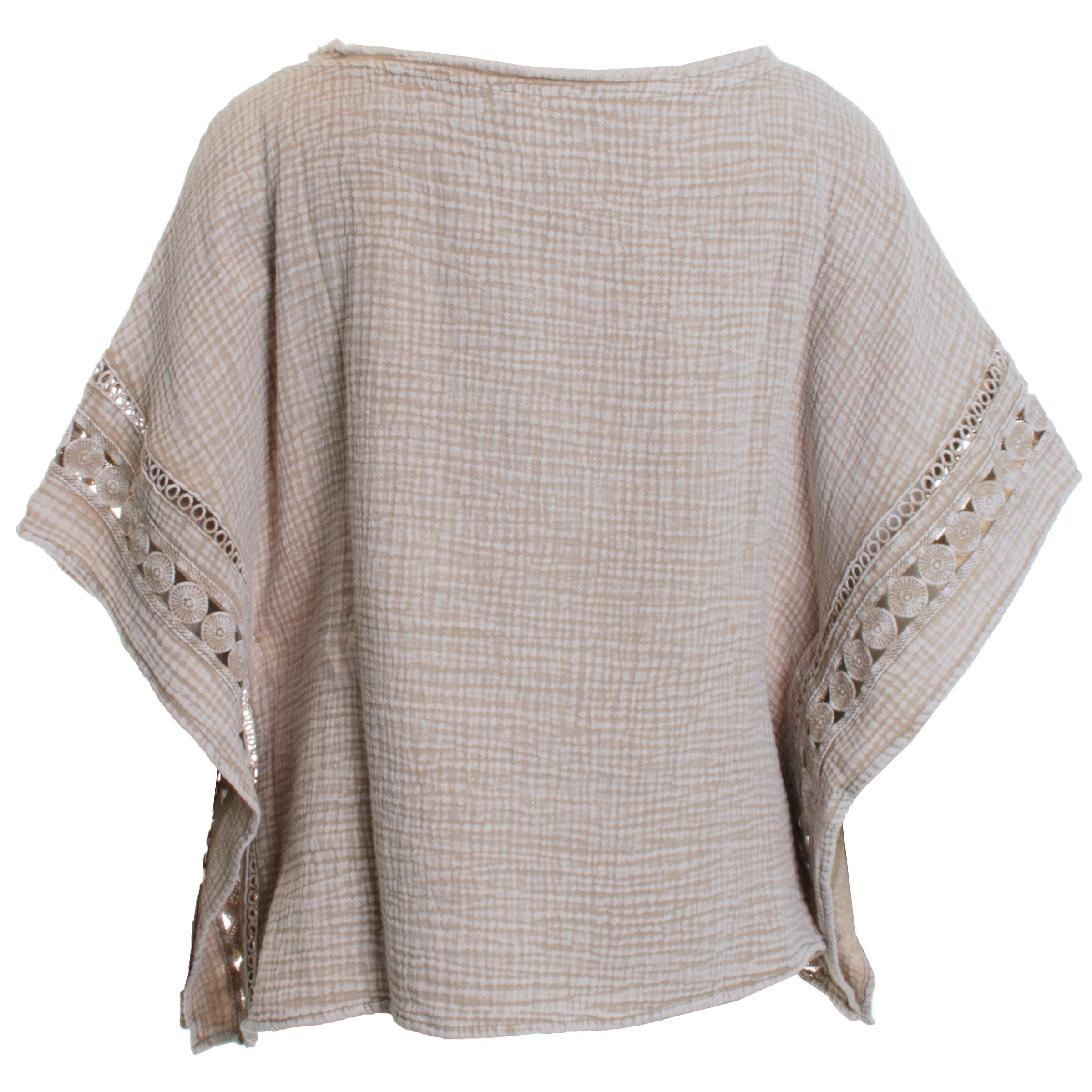 Kaftan Blouse w/ Fancy Trims