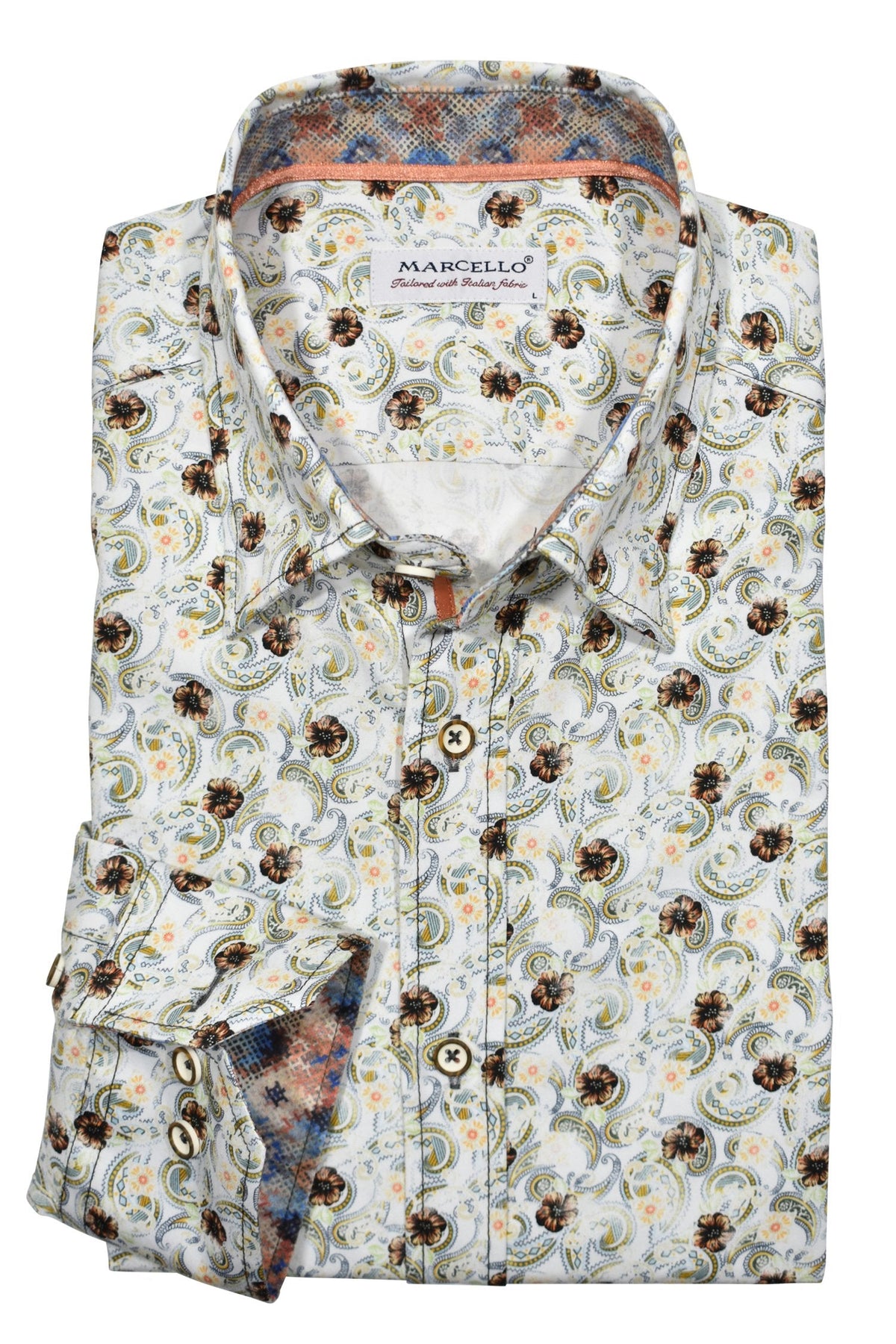 W002 Cocoa Floral Paisley