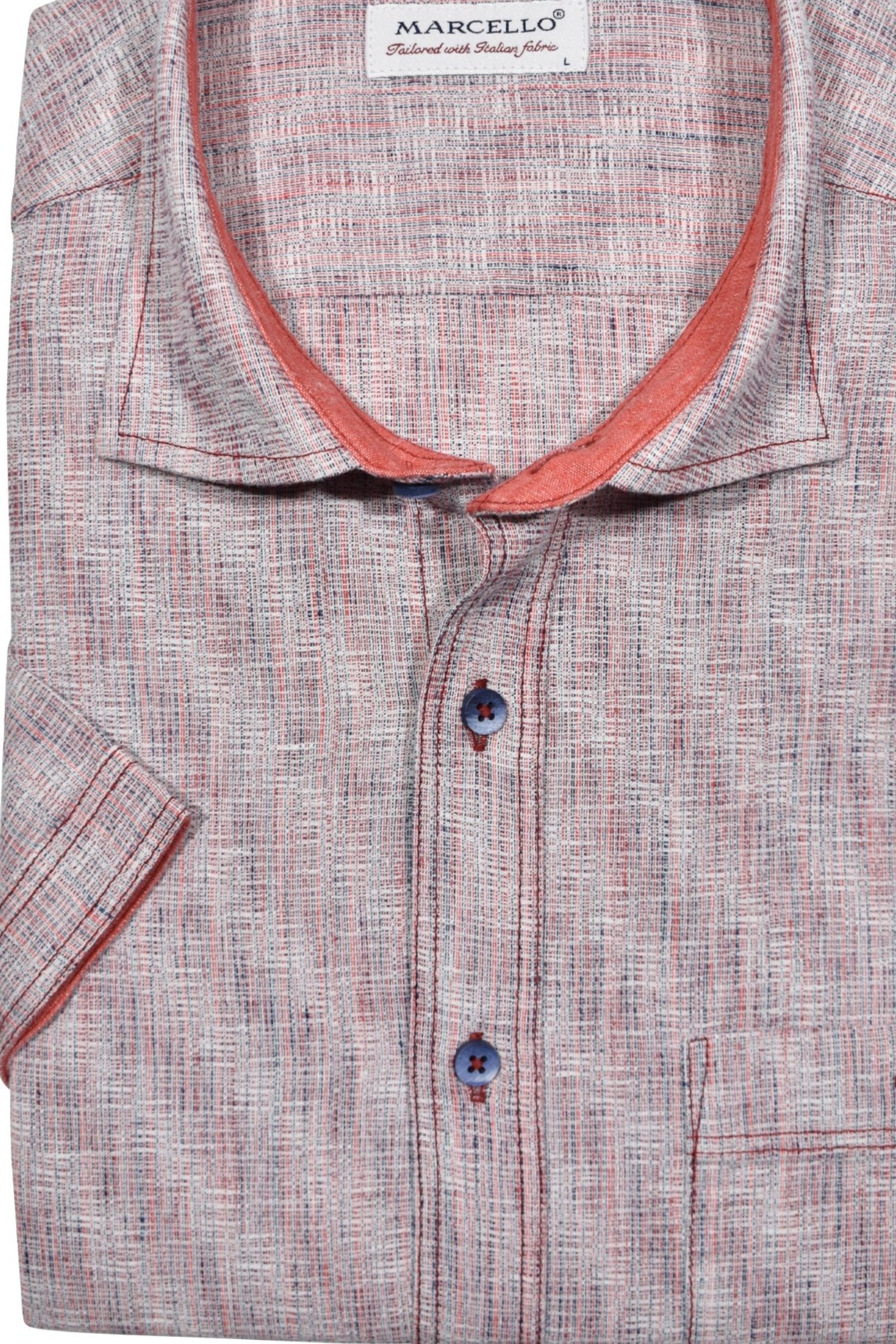 W005S Brushed Berry Sport Shirt