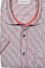 W005S Brushed Berry Sport Shirt