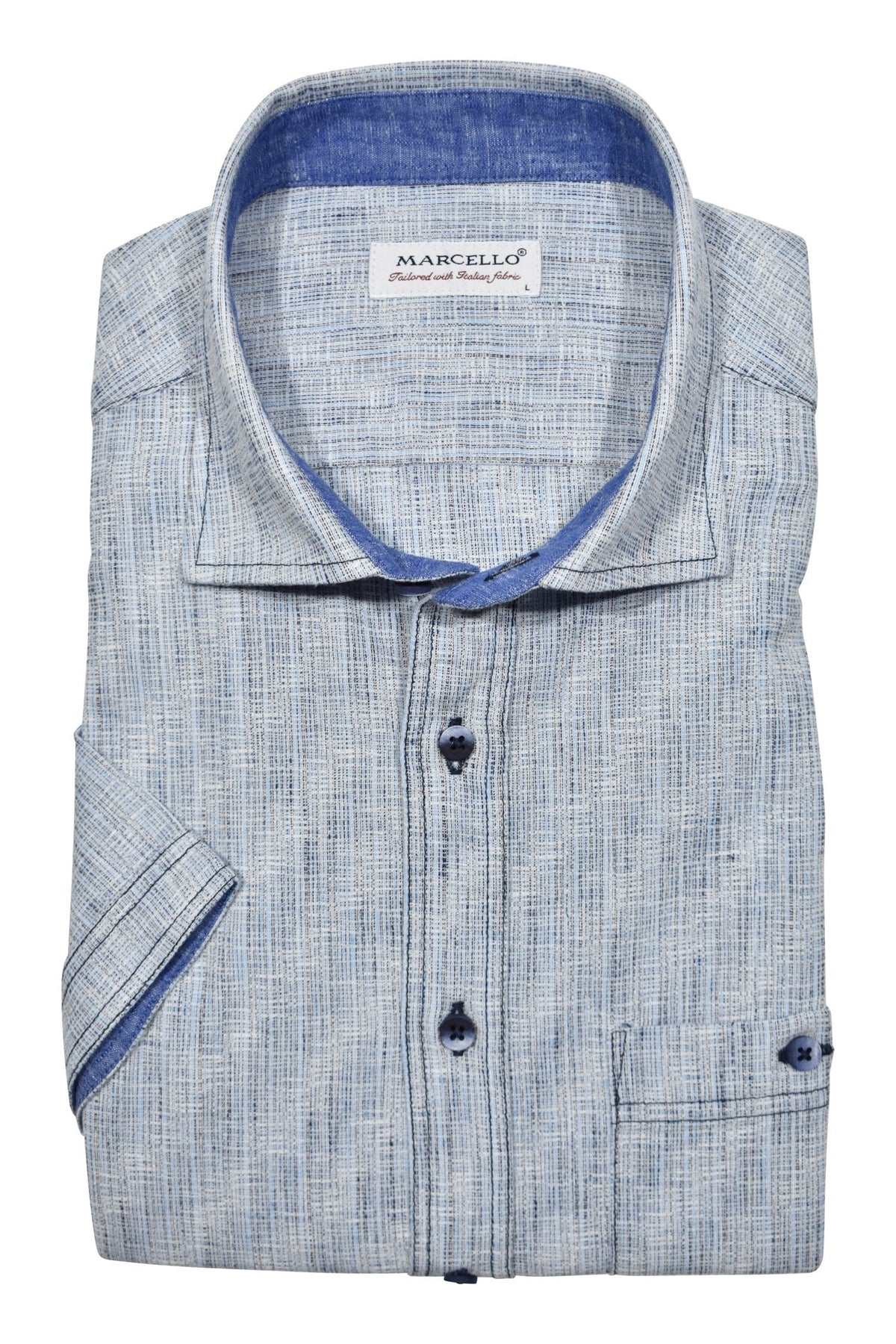 W005S Brushed Ocean Sport Shirt