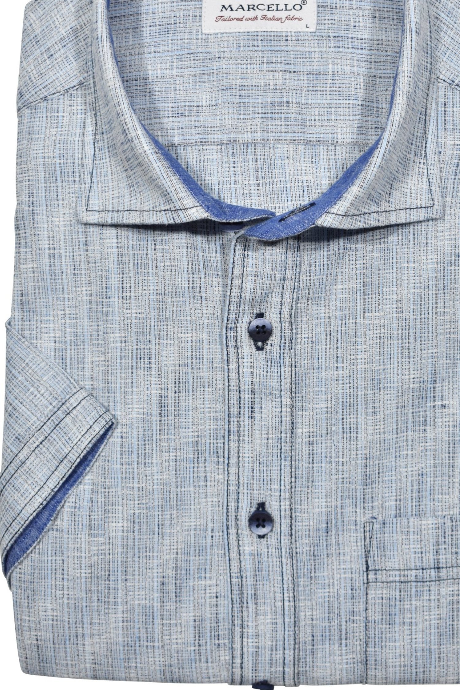 W005S Brushed Ocean Sport Shirt