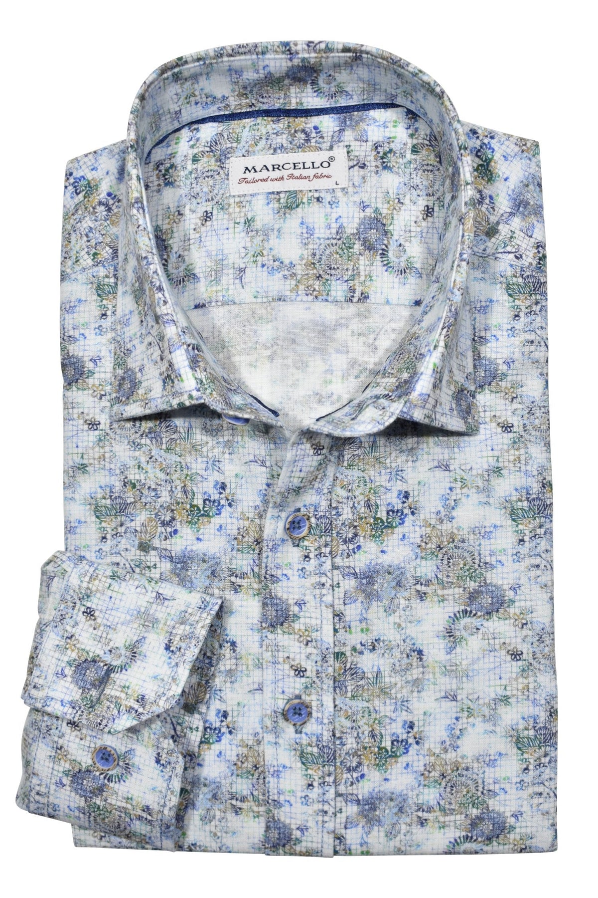 W010 Check Floral Overprint.