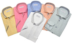 W017S Mist Boardwalk Cotton Linen Sport Short Sleeve
