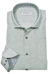 W017S Mist Boardwalk Cotton Linen Sport Short Sleeve