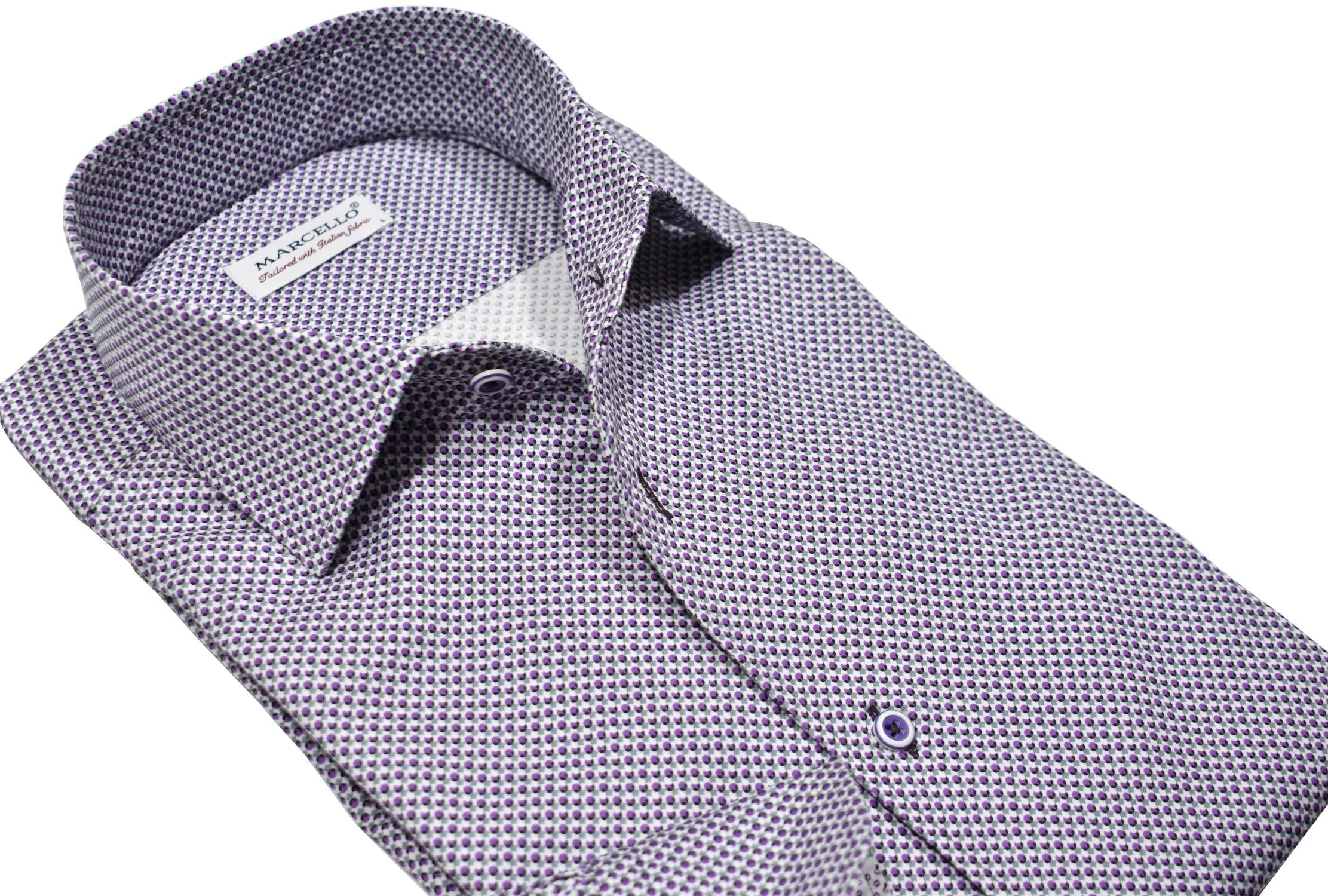 W029R Plum Concentric Roll Collar