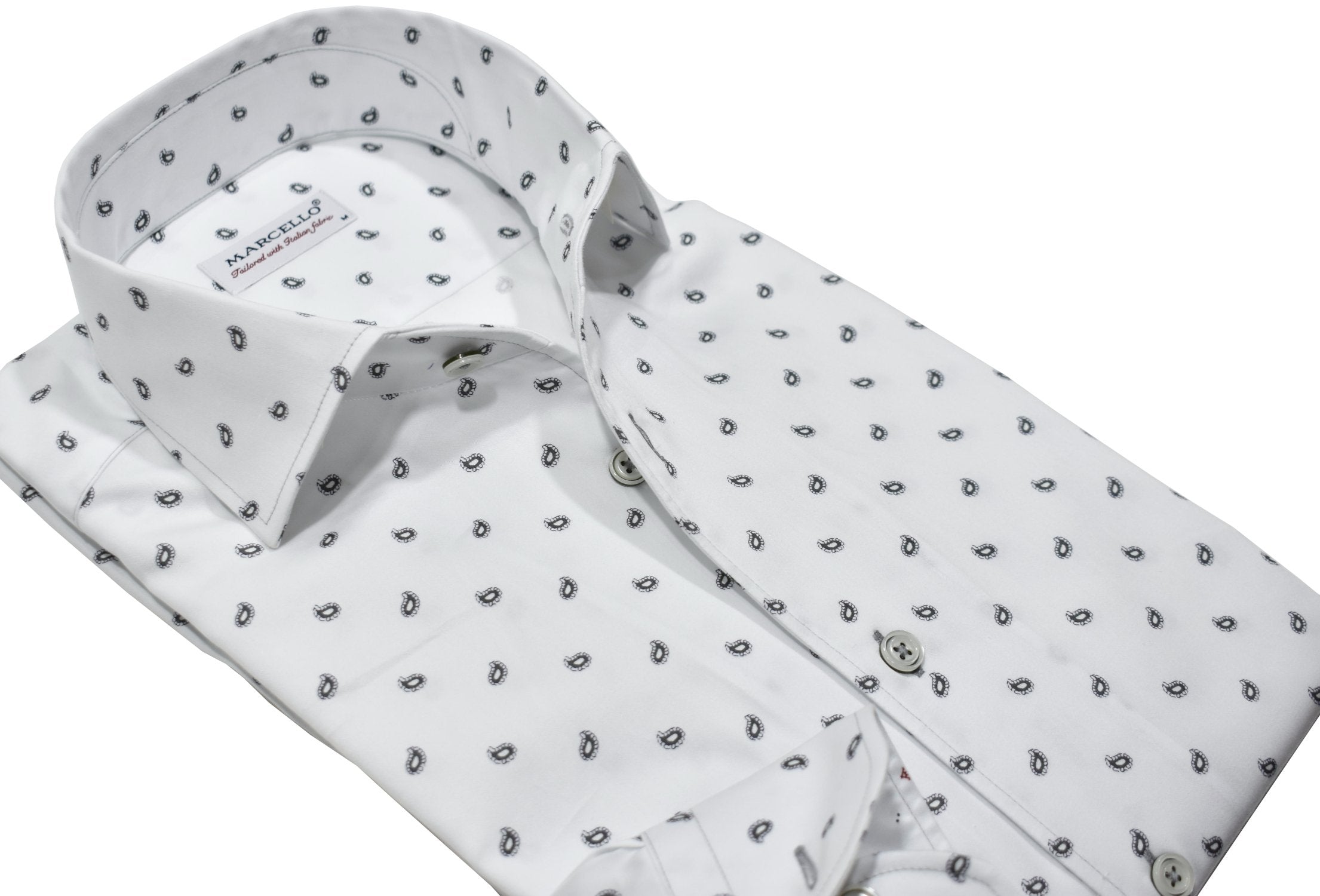 W038R Lost Paisley Roll Collar