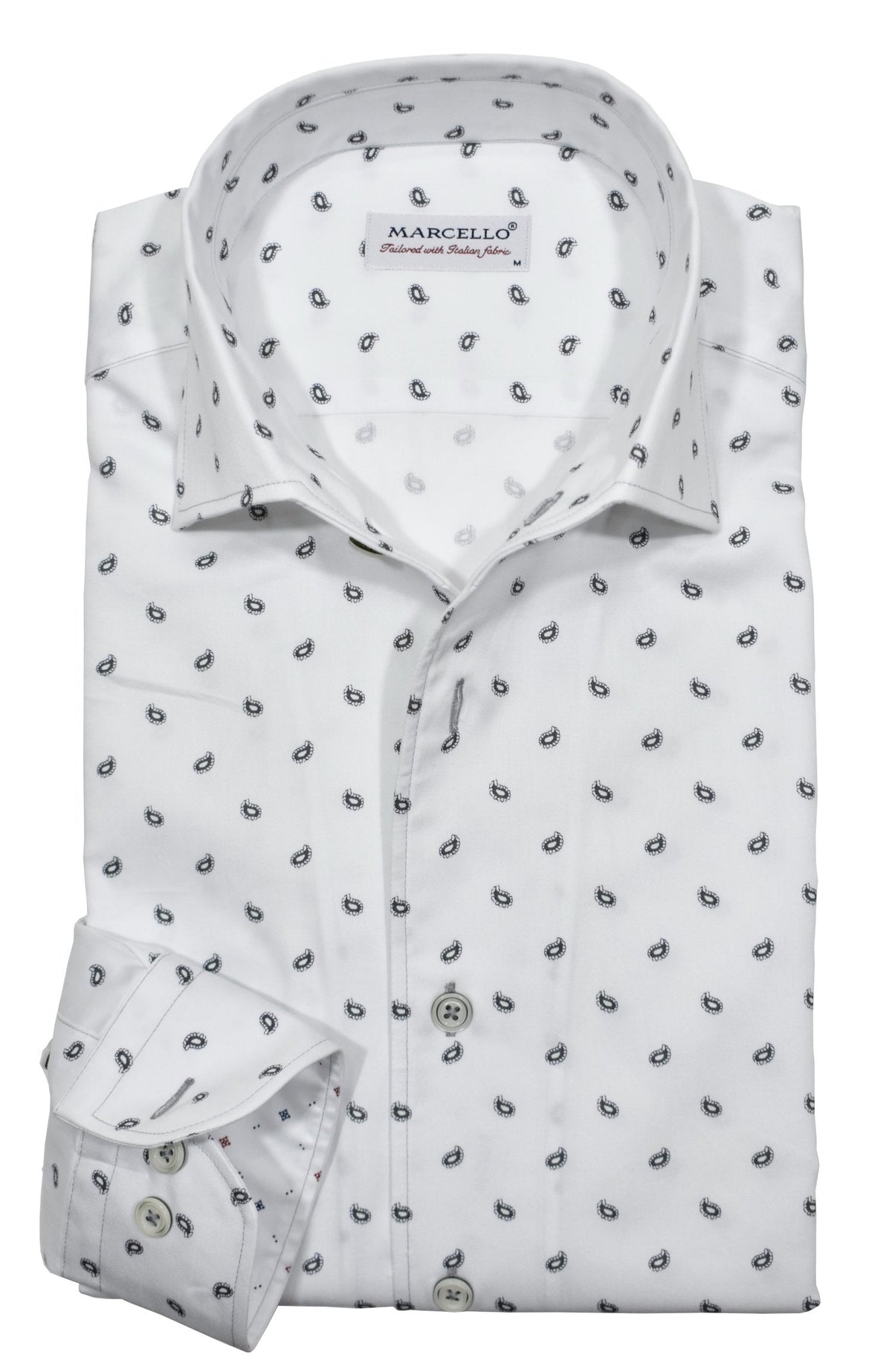 W038R Lost Paisley Roll Collar