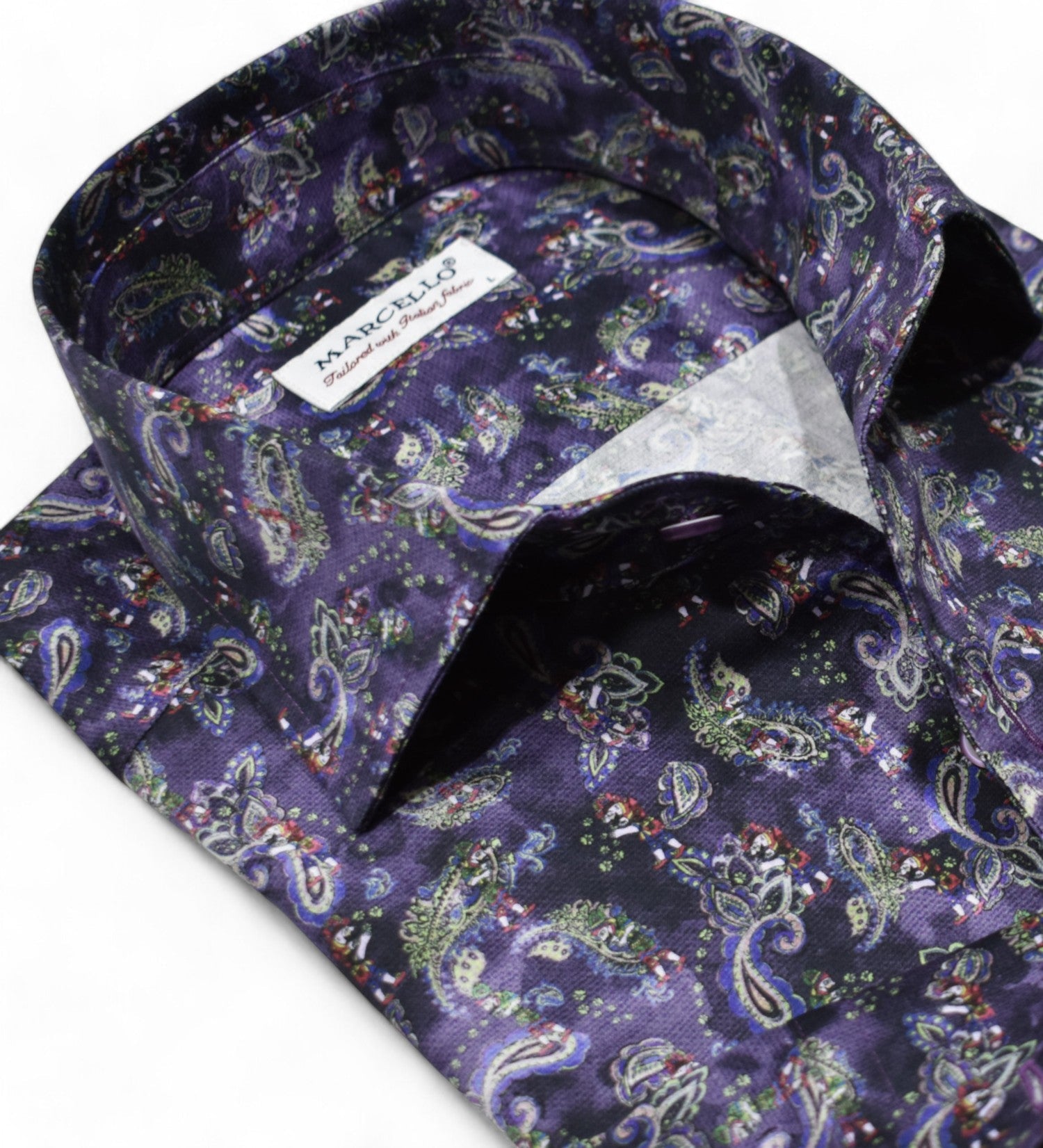 W053R Nebula Paisely Roll Collar