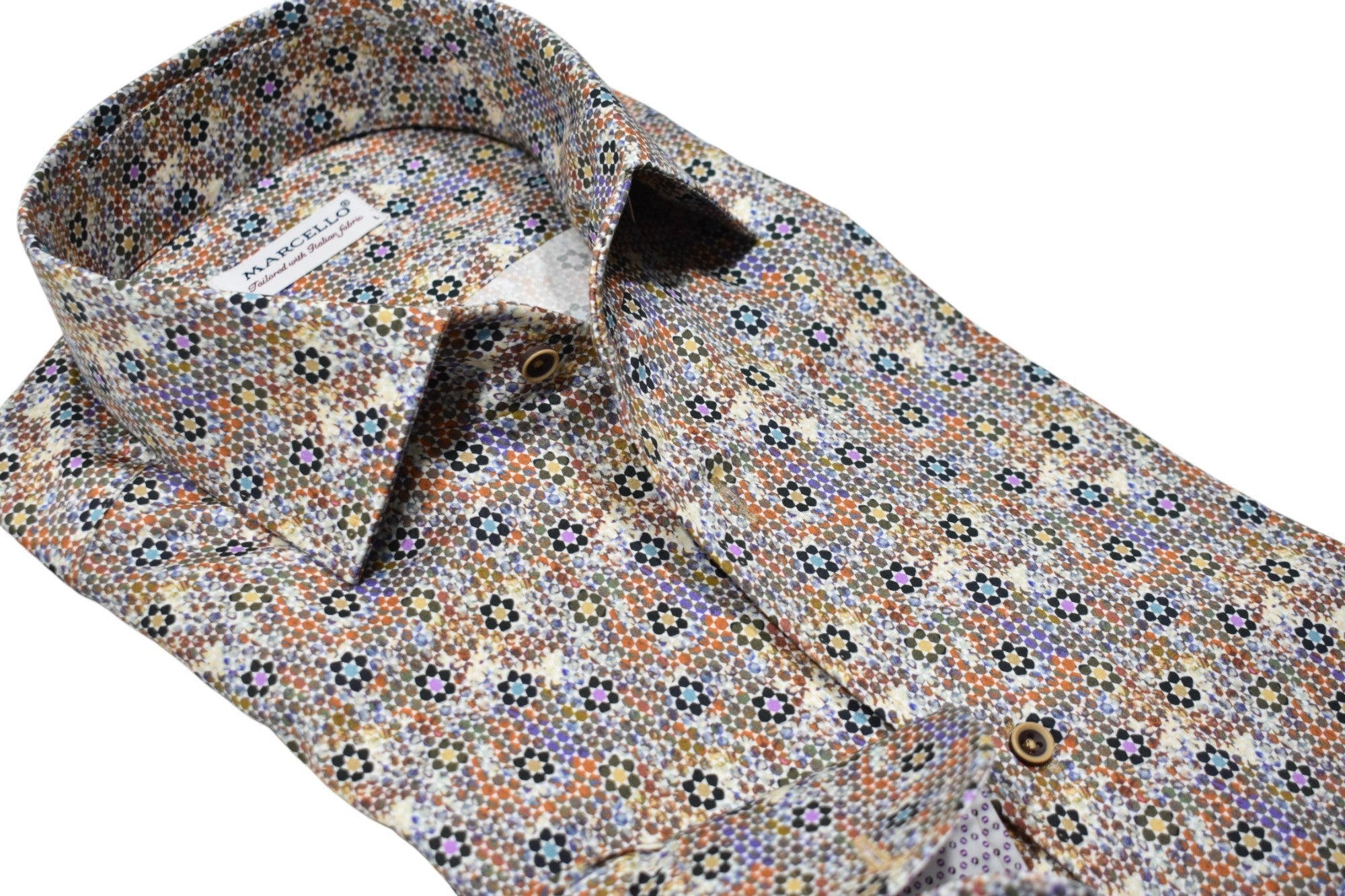 W071R Carnivale Roll Collar Shirt