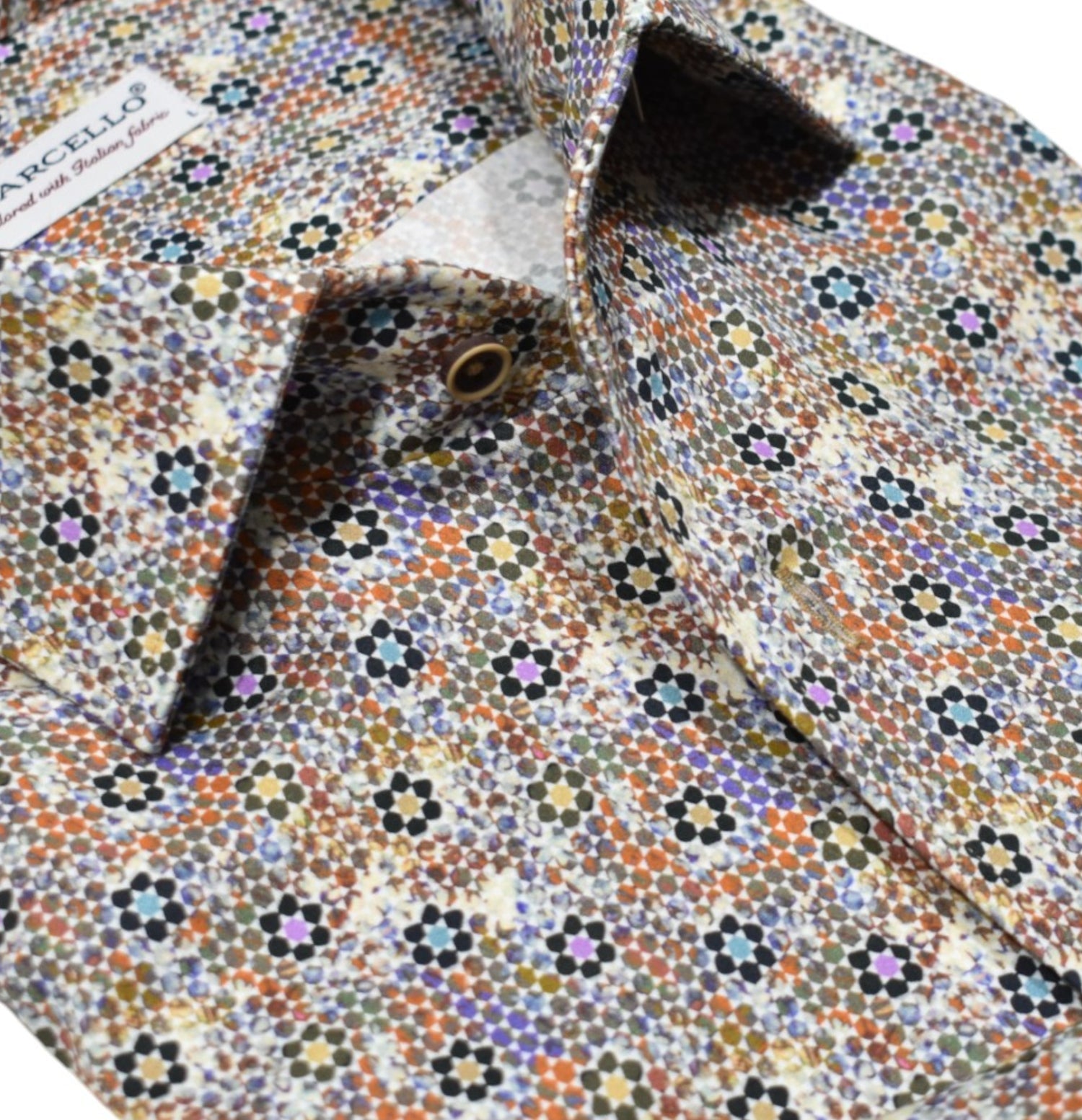 W071R Carnivale Roll Collar Shirt
