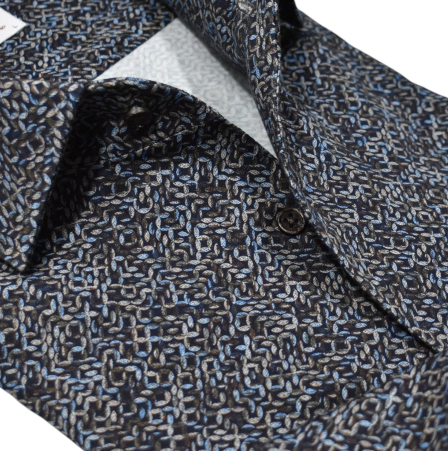 W072R Mochachino Link Roll Collar Shirt