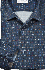 W073R Teardrop Hopsack Roll Collar