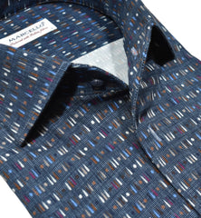W073R Teardrop Hopsack Roll Collar