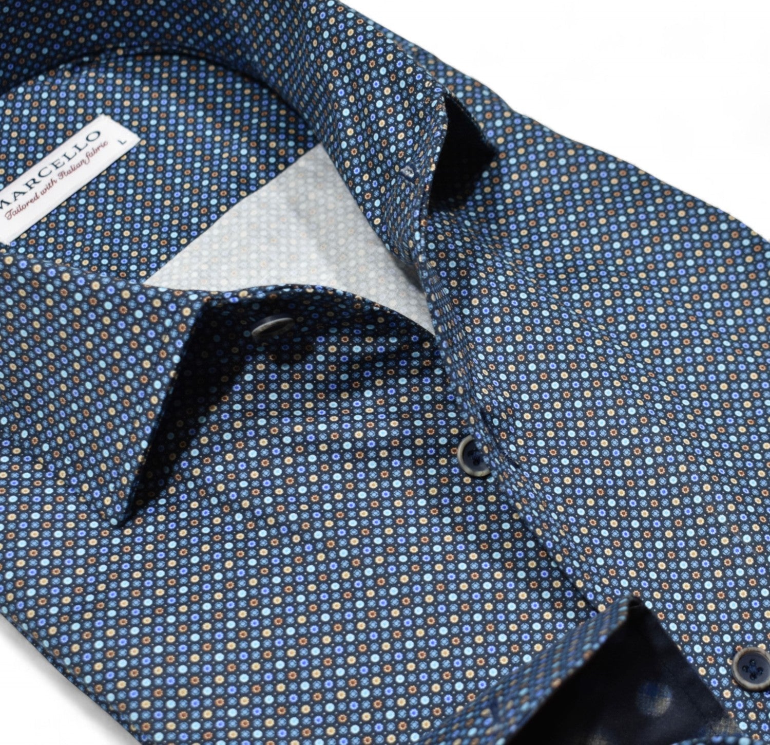 W089R Ringley Indigo Roll Collar