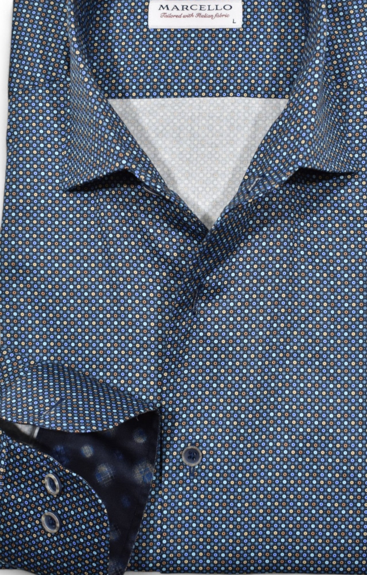 W089R Ringley Indigo Roll Collar