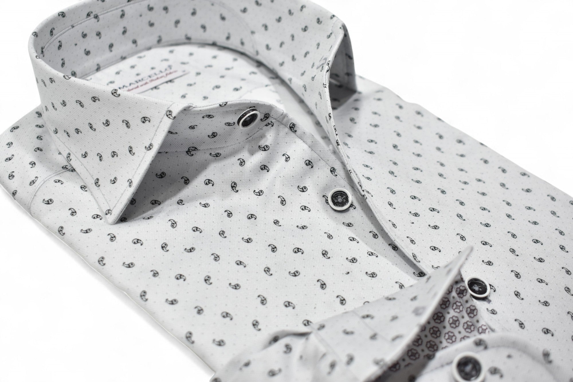 W107 Black Mini Paisley