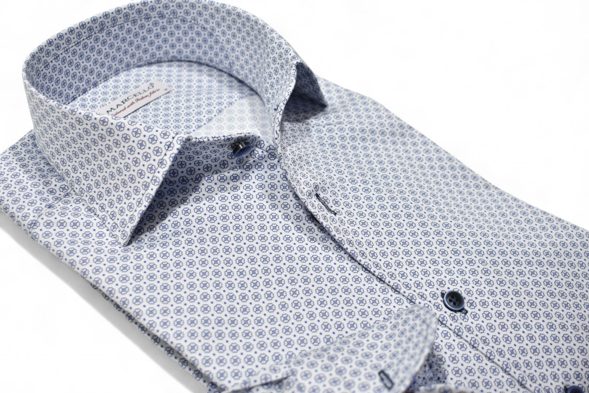 W121 Classic Navy Floral Medallion