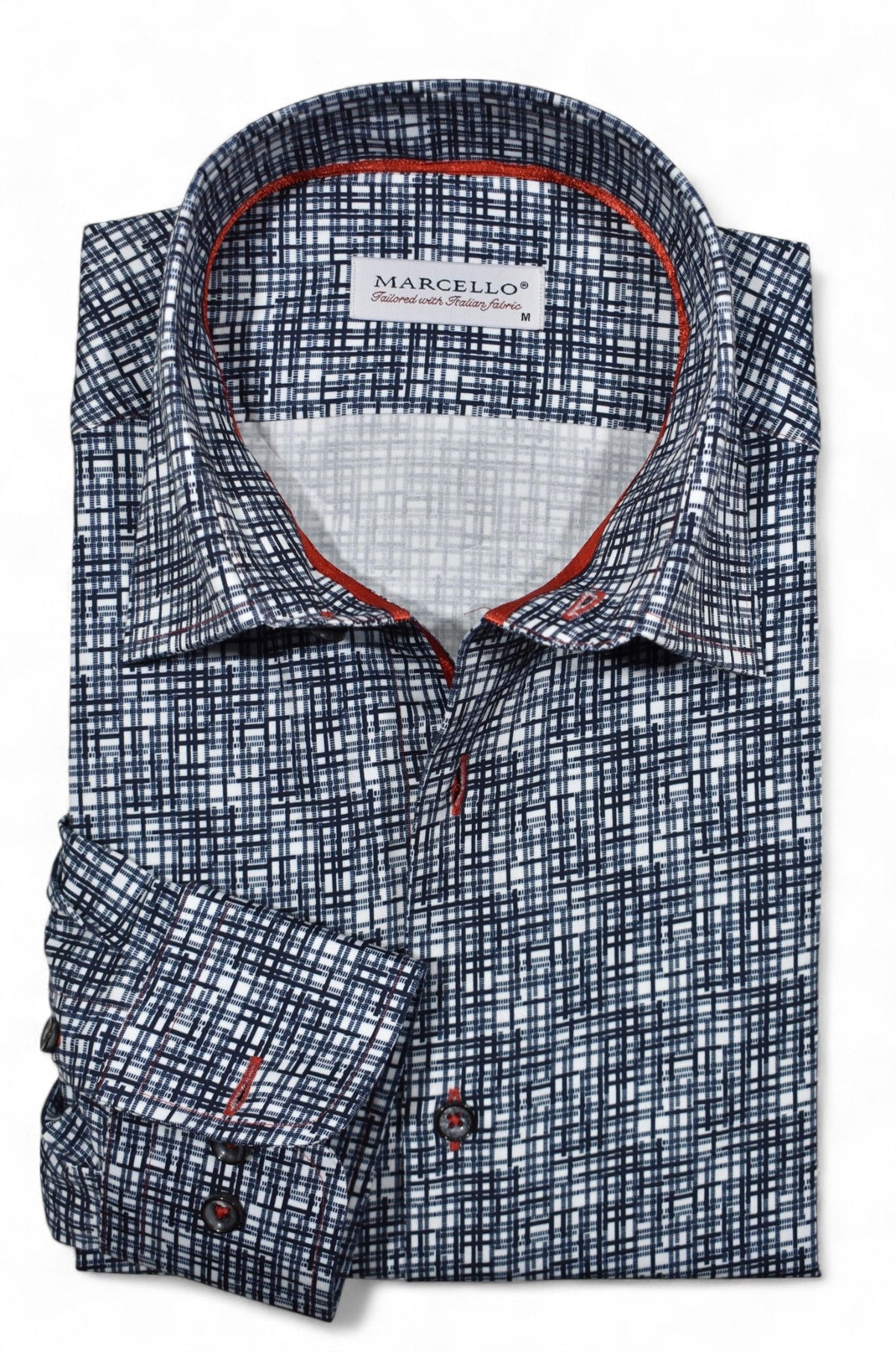 W122 Navy Plaid
