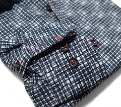 W122 Navy Plaid