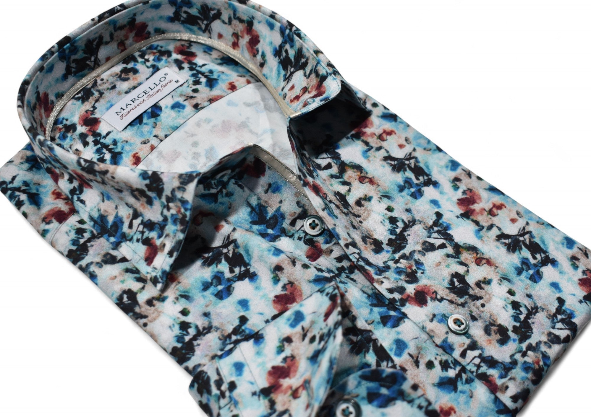 W130 Caribe Teal Abstract