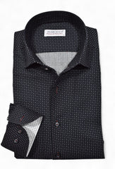 W133 Black with White Fine Squares