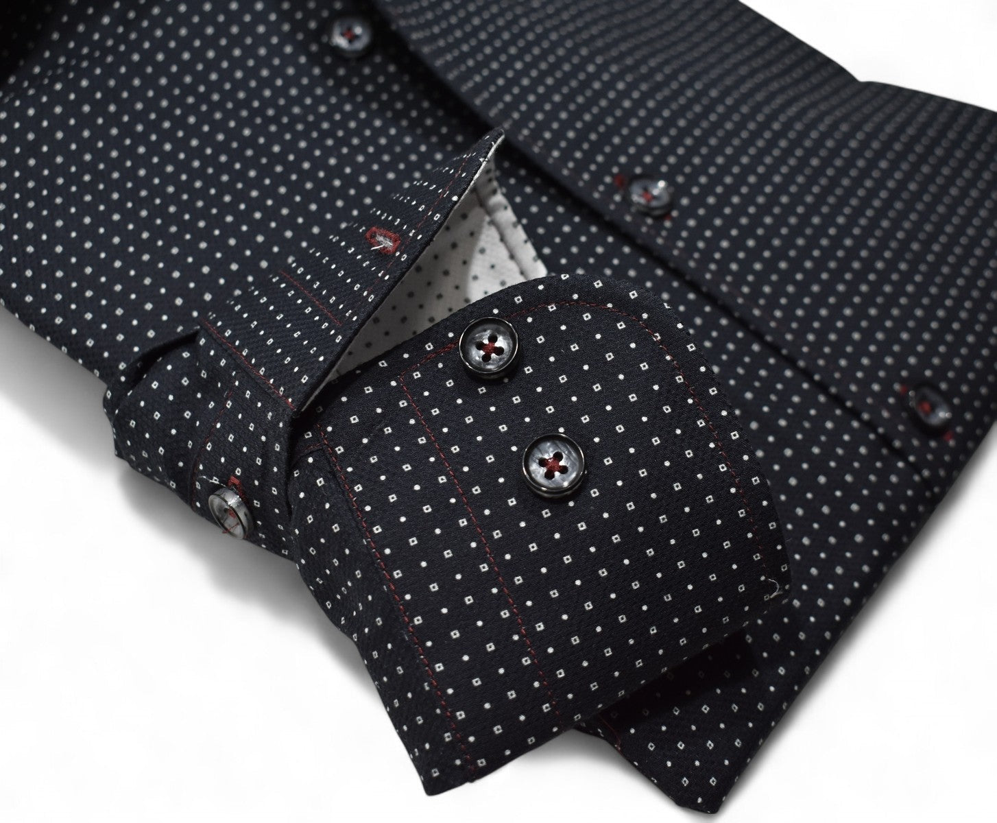 W133 Black with White Fine Squares