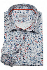 W165 Red Navy Virginia Abstract