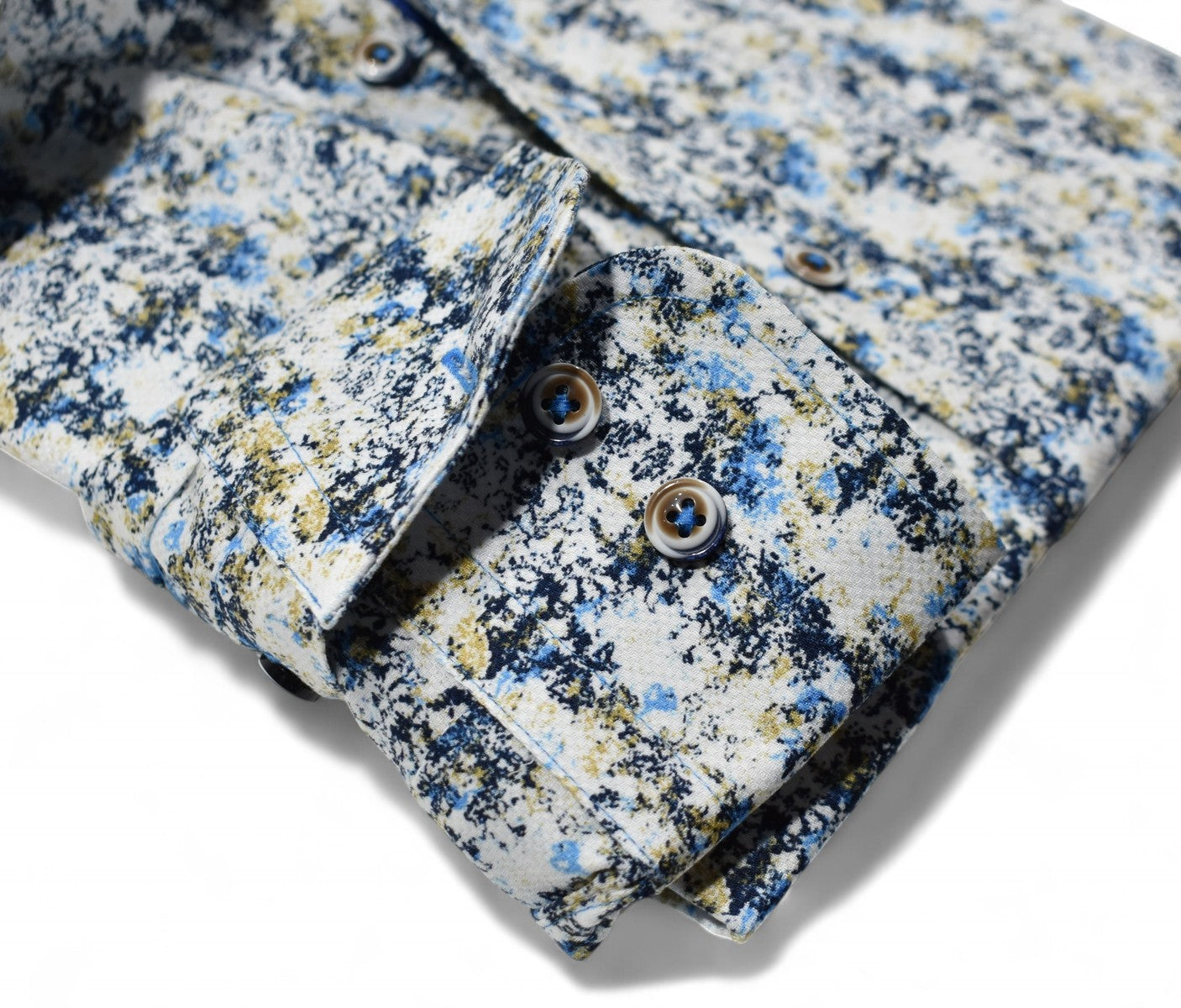 W168 Gold Navy Abstract