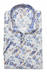 W176S Cotton/Linen Cocoa Floral