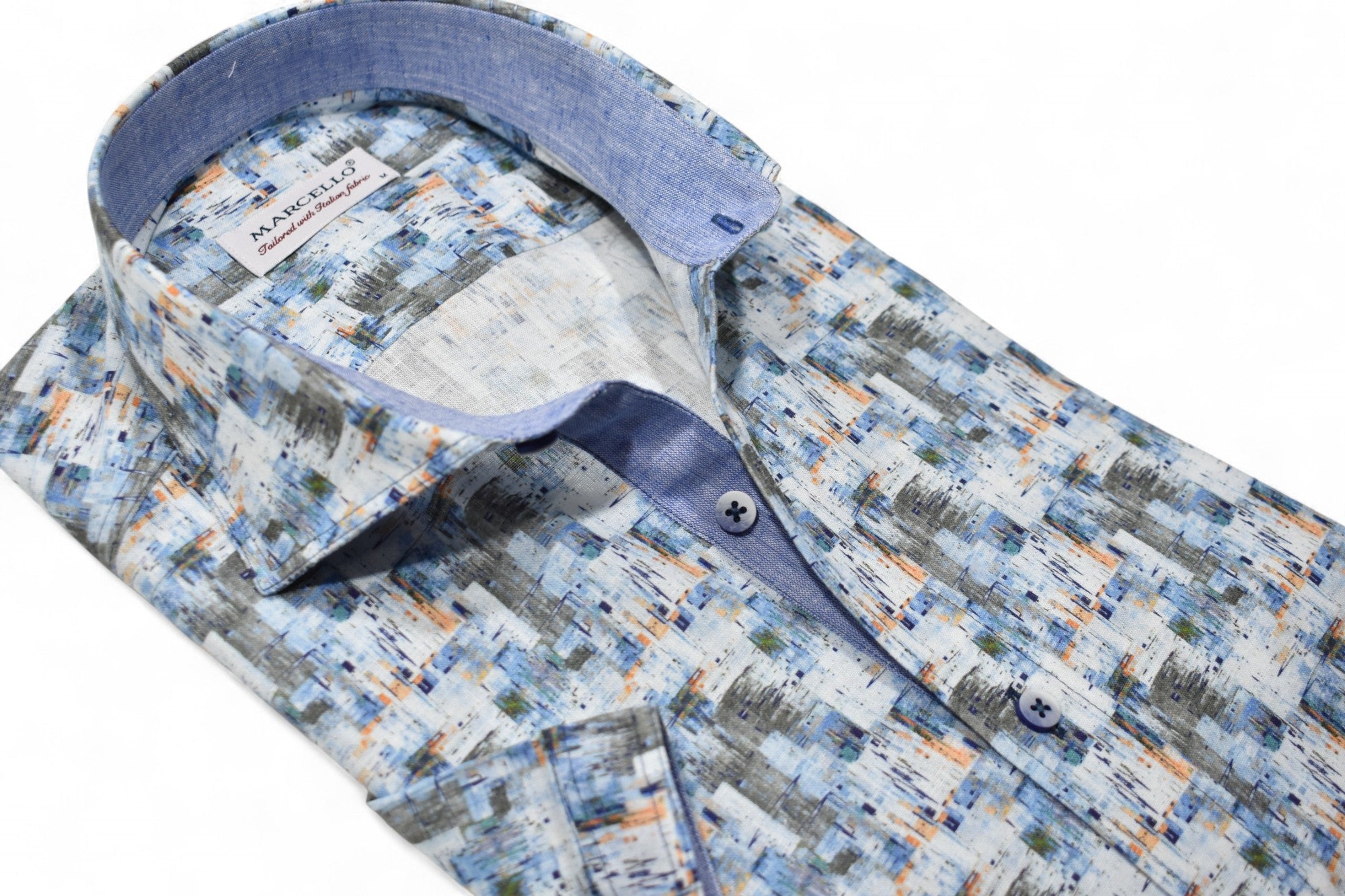 W180S Cotton/Linen Ocean Abstract