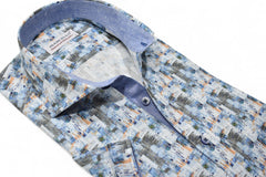 W180S Cotton/Linen Ocean Abstract