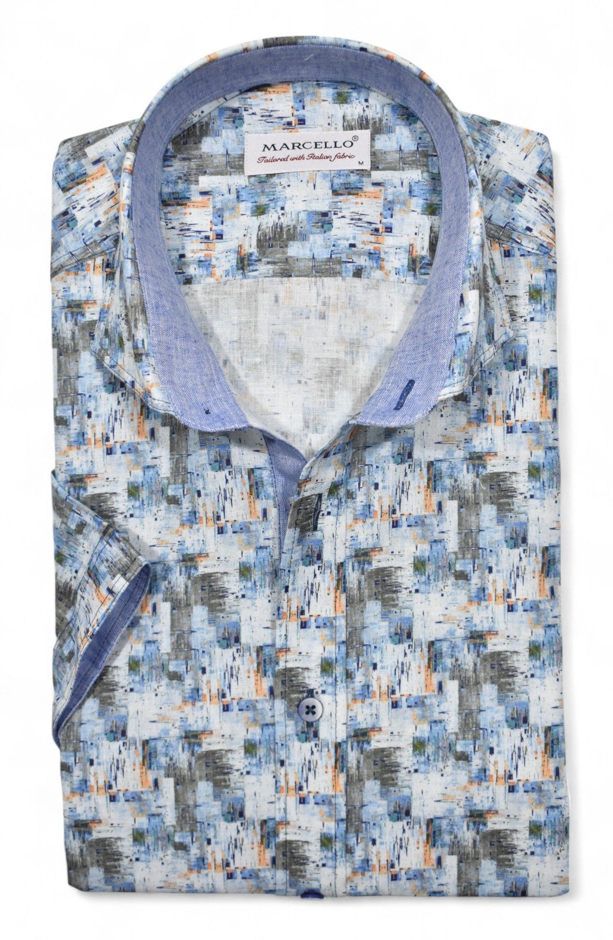 W180S Cotton/Linen Ocean Abstract