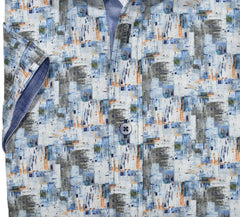 W180S Cotton/Linen Ocean Abstract