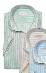 W181S Cotton/Linen Vertical Stripe