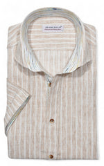 W181S Cotton/Linen Vertical Stripe