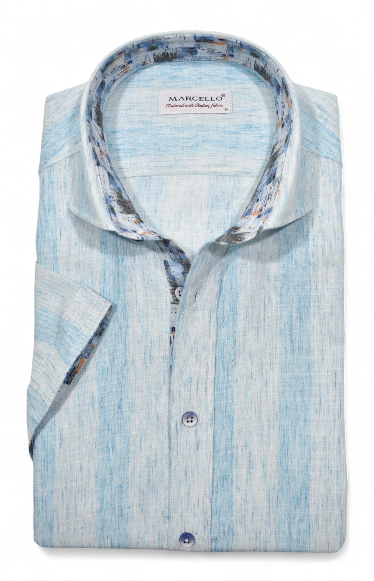W182S Cotton/Linen Wide Brushed Stripe